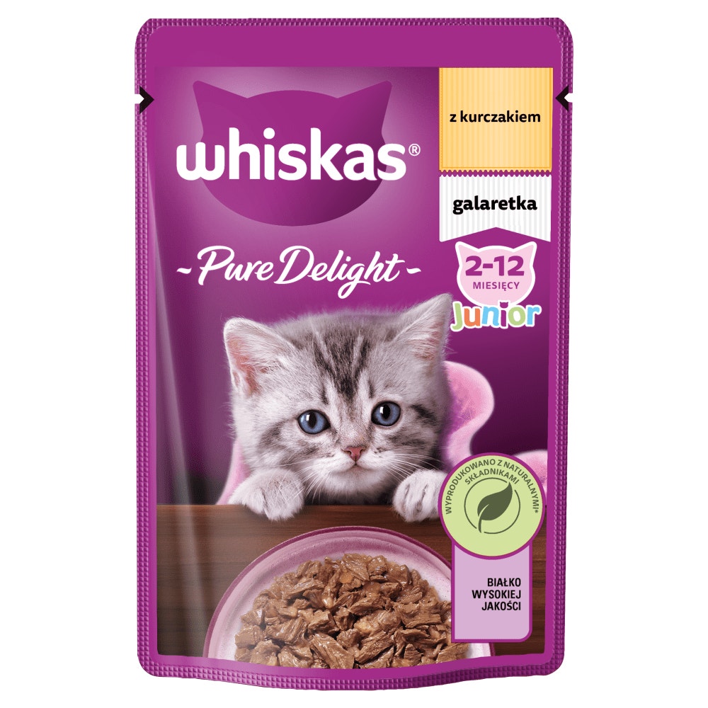WHISKAS® Pure Delight Junior z Kurczakiem​ w galaretce 85g - 1